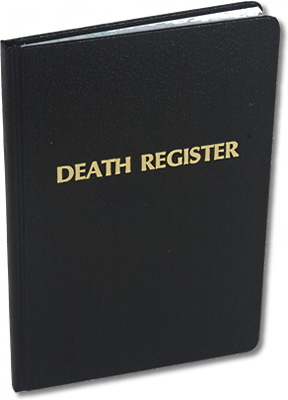 Death Register No. 192 Small Edition