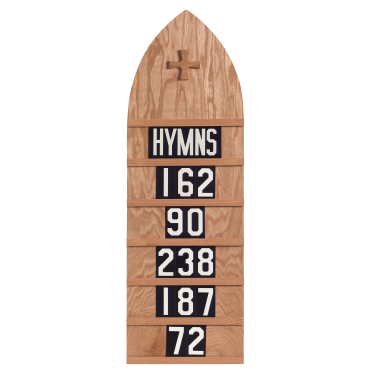 Extra Large Hymn Board: Dark Oak