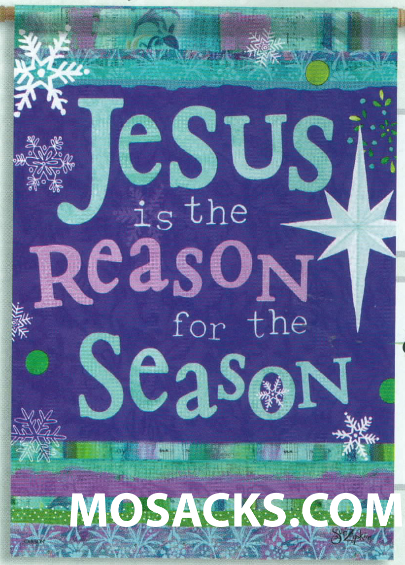 FlagTrends Garden Glitter Double-Sided 13x18" Flag The Reason 480-45740