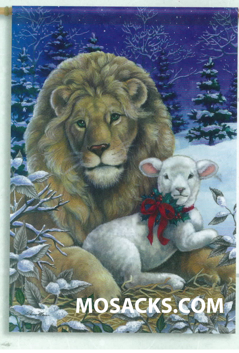 FlagTrends Lion And Lamb 28x40 Inch Double-Sided Flag 480-47975