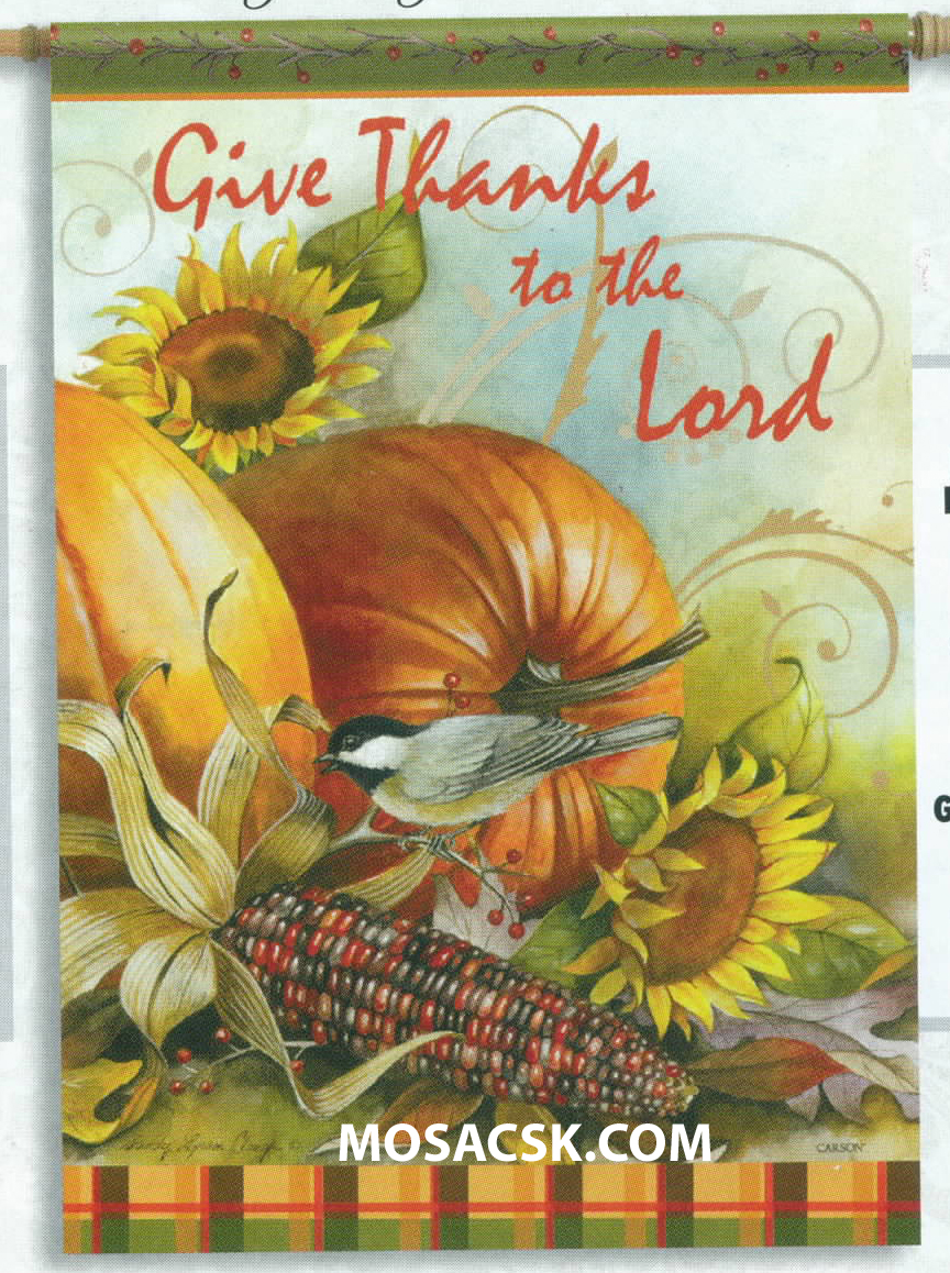 Flagtrends Thanks To The Lord 13x18 Inch Double Sided Garden Flag 480-46066