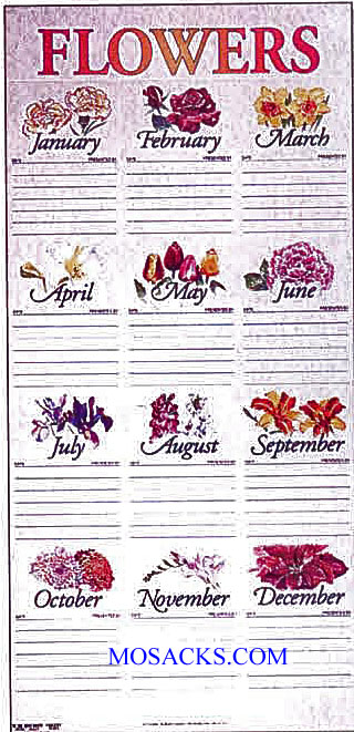 Flower Chart 15" x 31" 81-1244