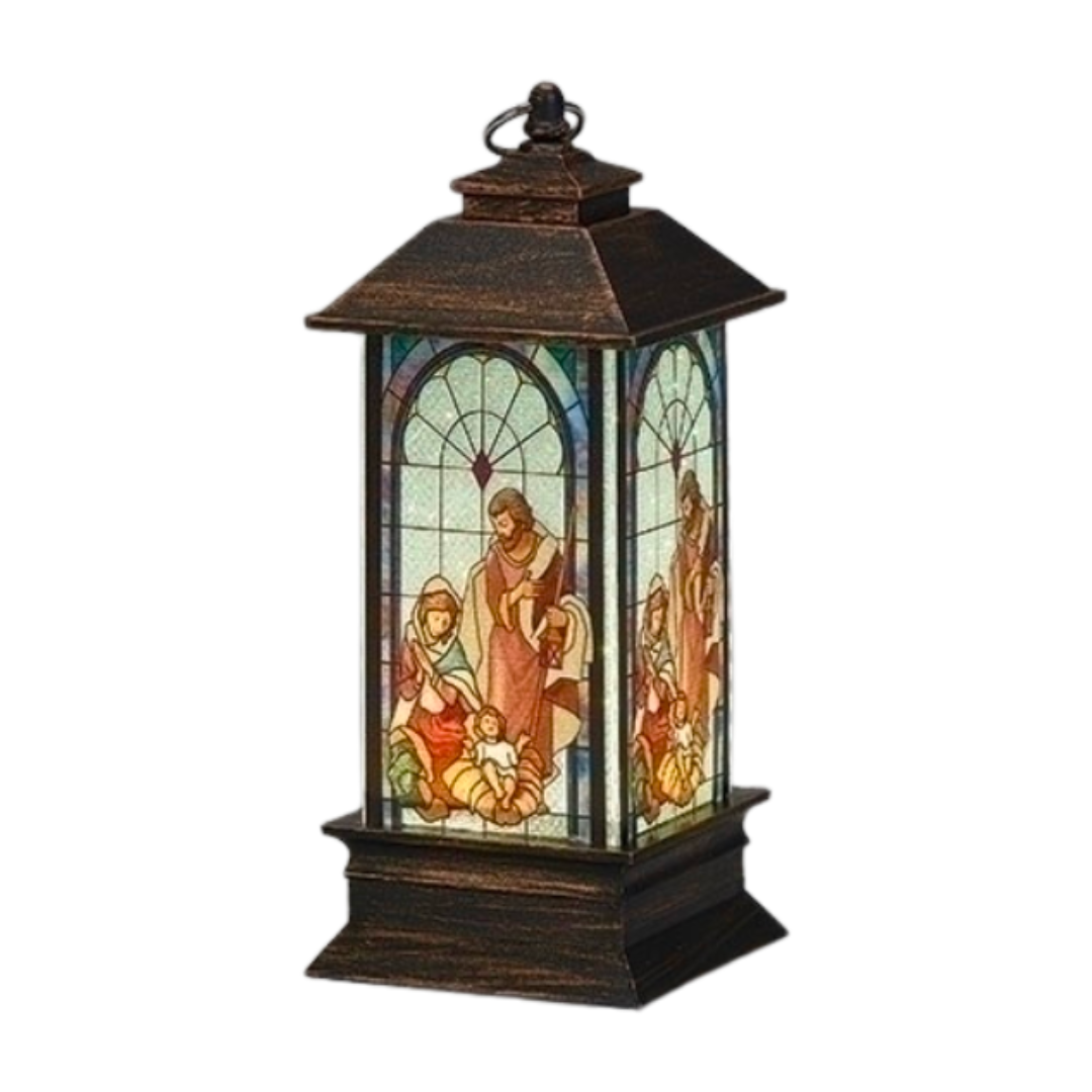 Fontanini Lighted Holy Family Lantern Ornament 