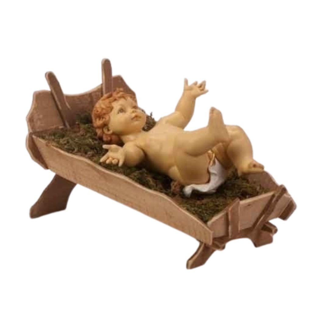 Fontanini Nativity 50" Masterpiece Collection Jesus Gowned w/Manger #52213