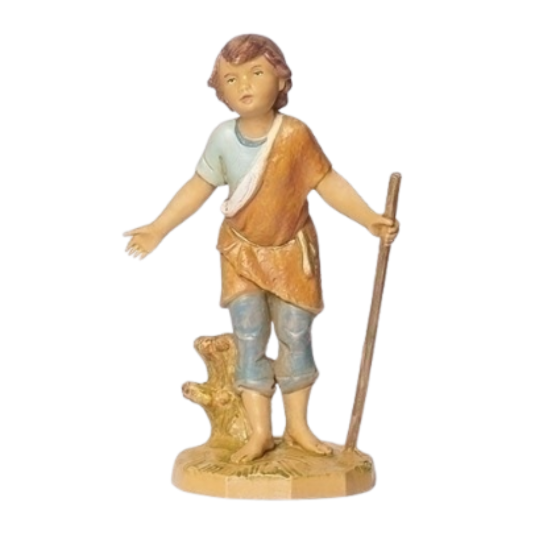 Fontanini 5" Heirloom Nativity Savio, Boy Shepherd (New 2024)