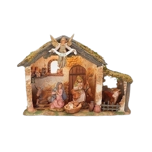 Fontanini 5" Six-Figure Lighted Nativity Set (#54567)