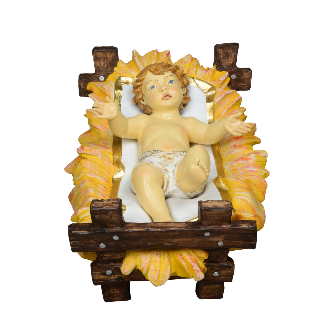 Fontanini Nativity 70" Masterpiece Nativity Collection: Infant Jesus w/Manger