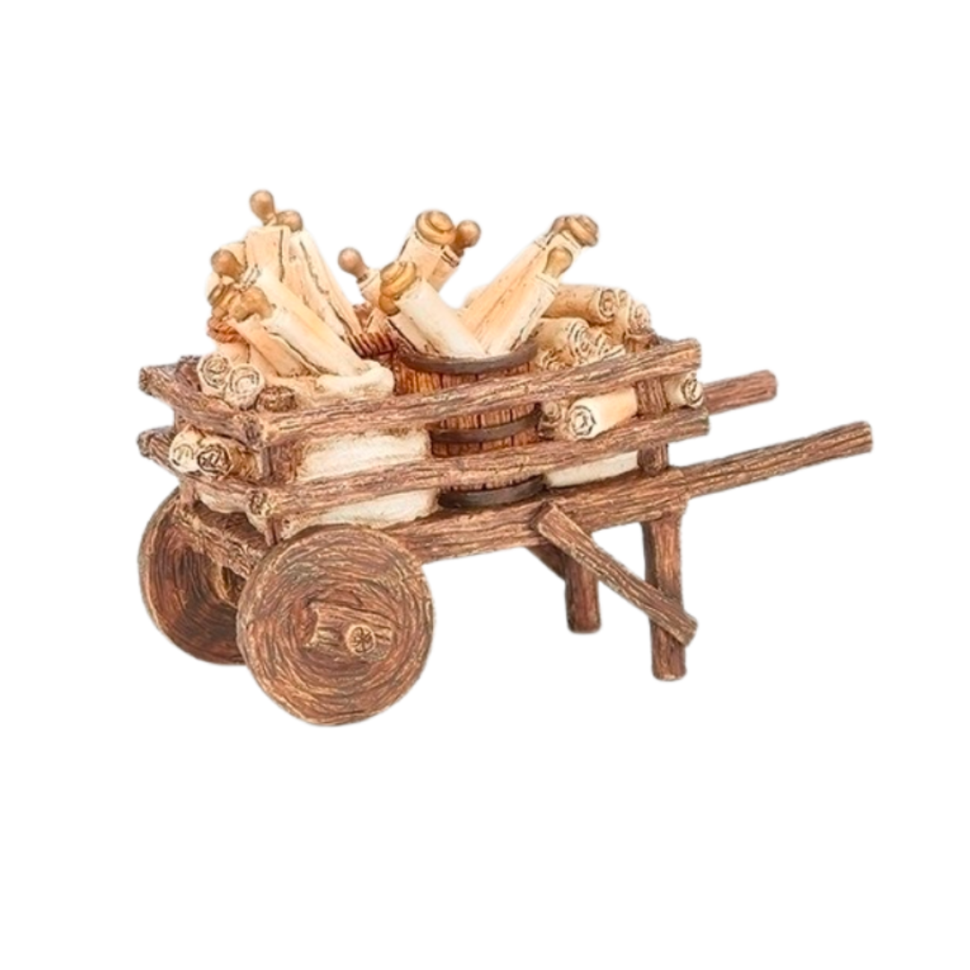 Fontanini 5" Nativity Scroll Cart