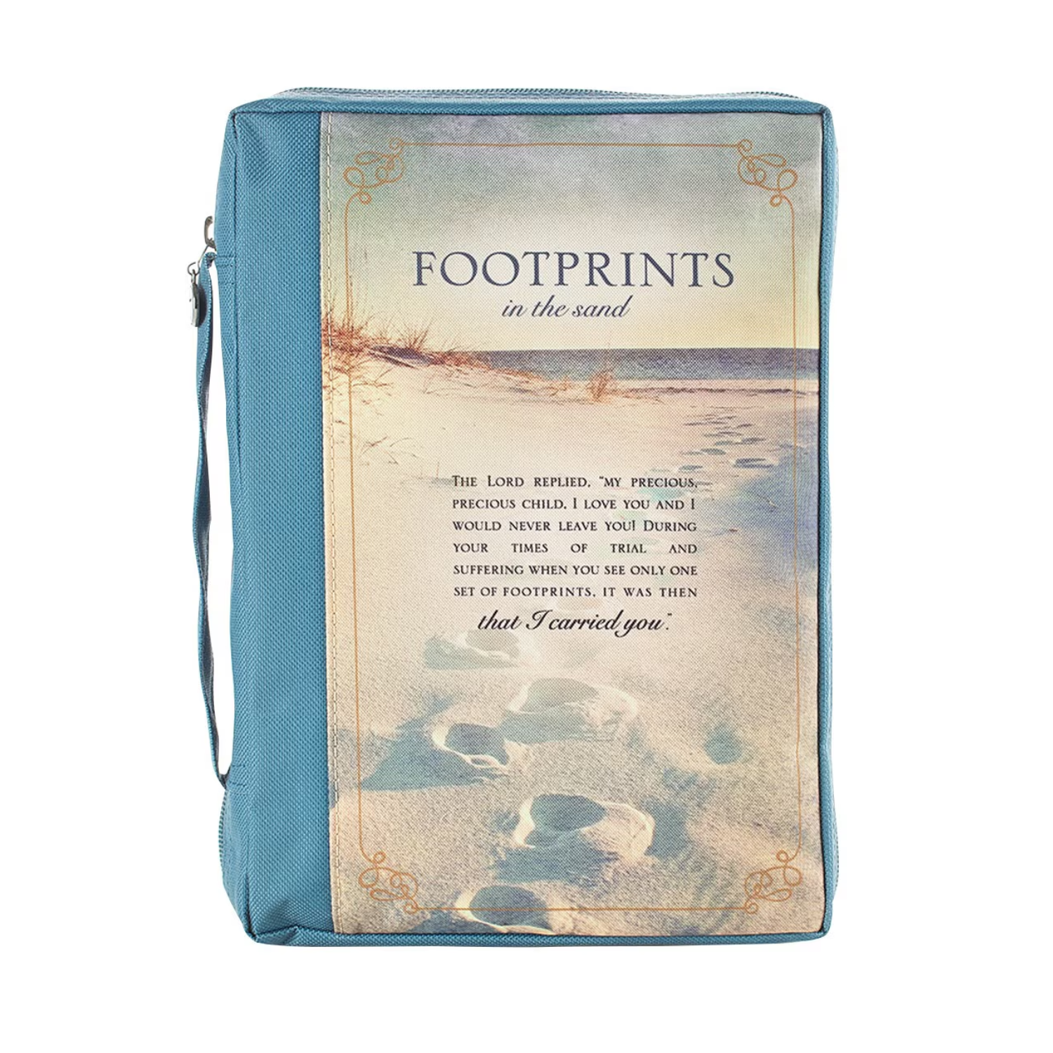 Footprints (Poly-canvas) Bible Cover