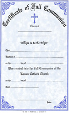 Full Communion Certificate No. 170