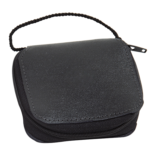 Genuine Leather Zipper Burse (K3148)