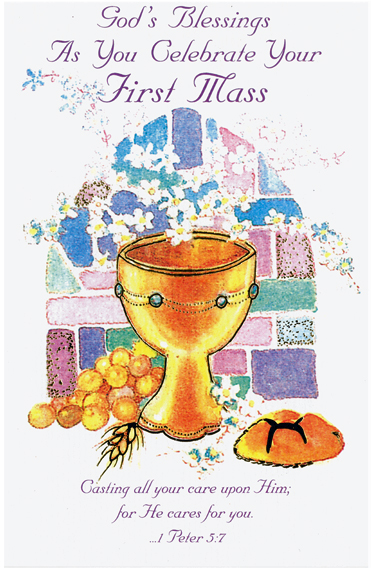 As You Celebrate Your First Mass Greeting Card -MA65484