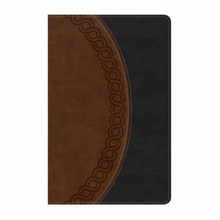 Holman NKJV Large Print Reference Bible (Black/Brown)