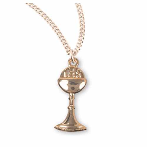 14KT Gold over Sterling Chalice, 3/4", GS3801/G