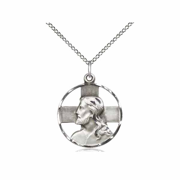 Head of Christ Cross Medal, 1"