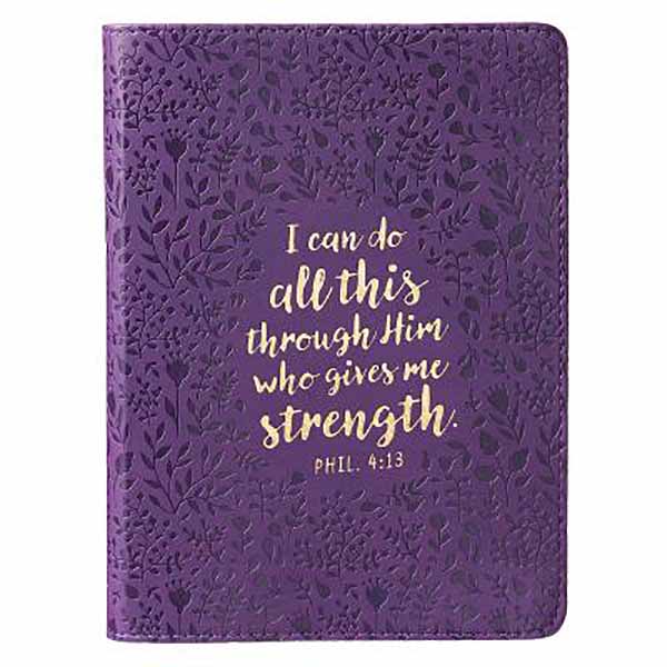 I Can Do All This — Leather Journal