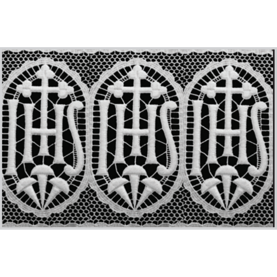 Beau Veste Genuine Swiss Schiffli Embroidered Lace Edgings and Insertion IHS design 6" wide #5751