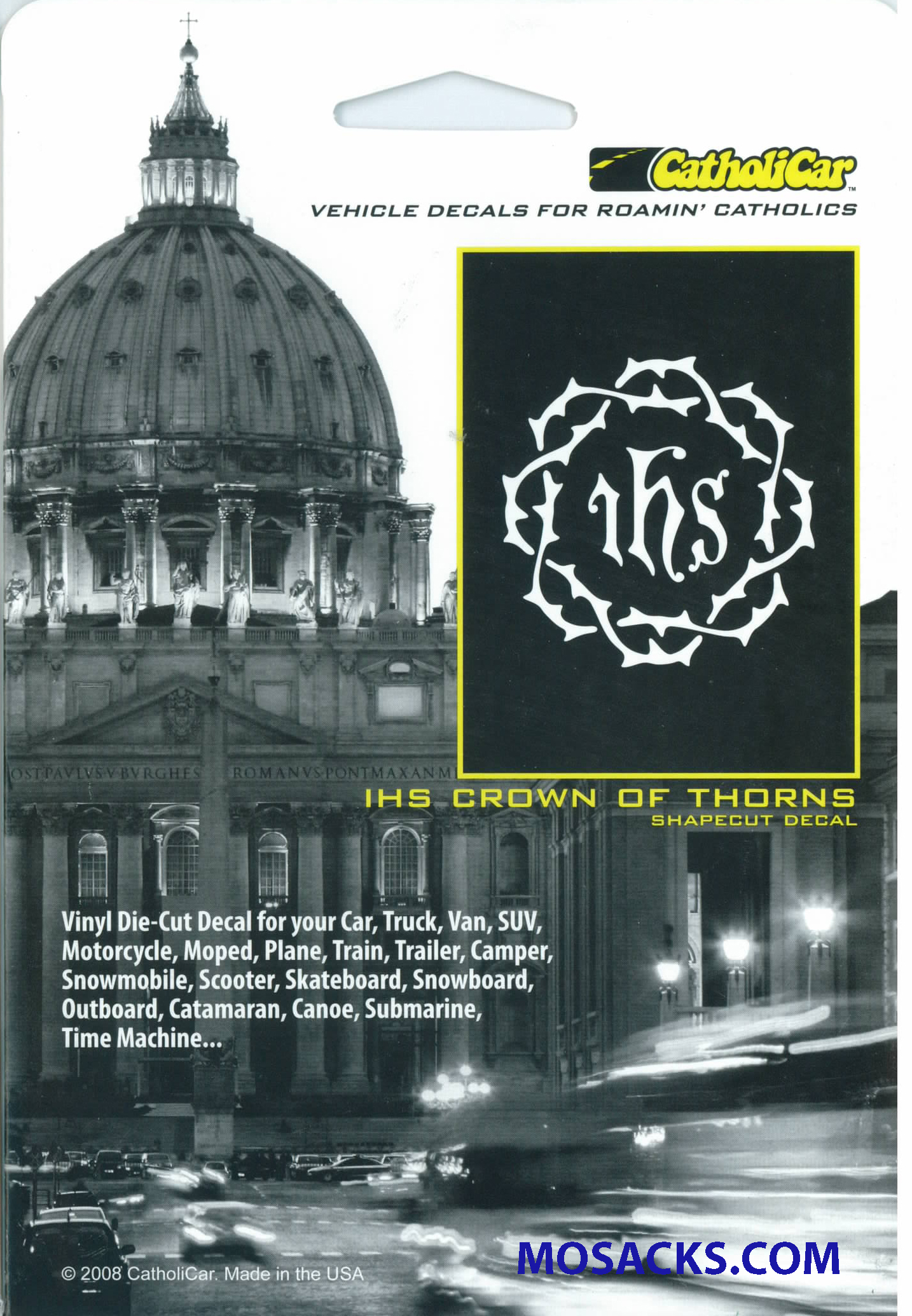 IHS Crown Of Thorns Window Decal