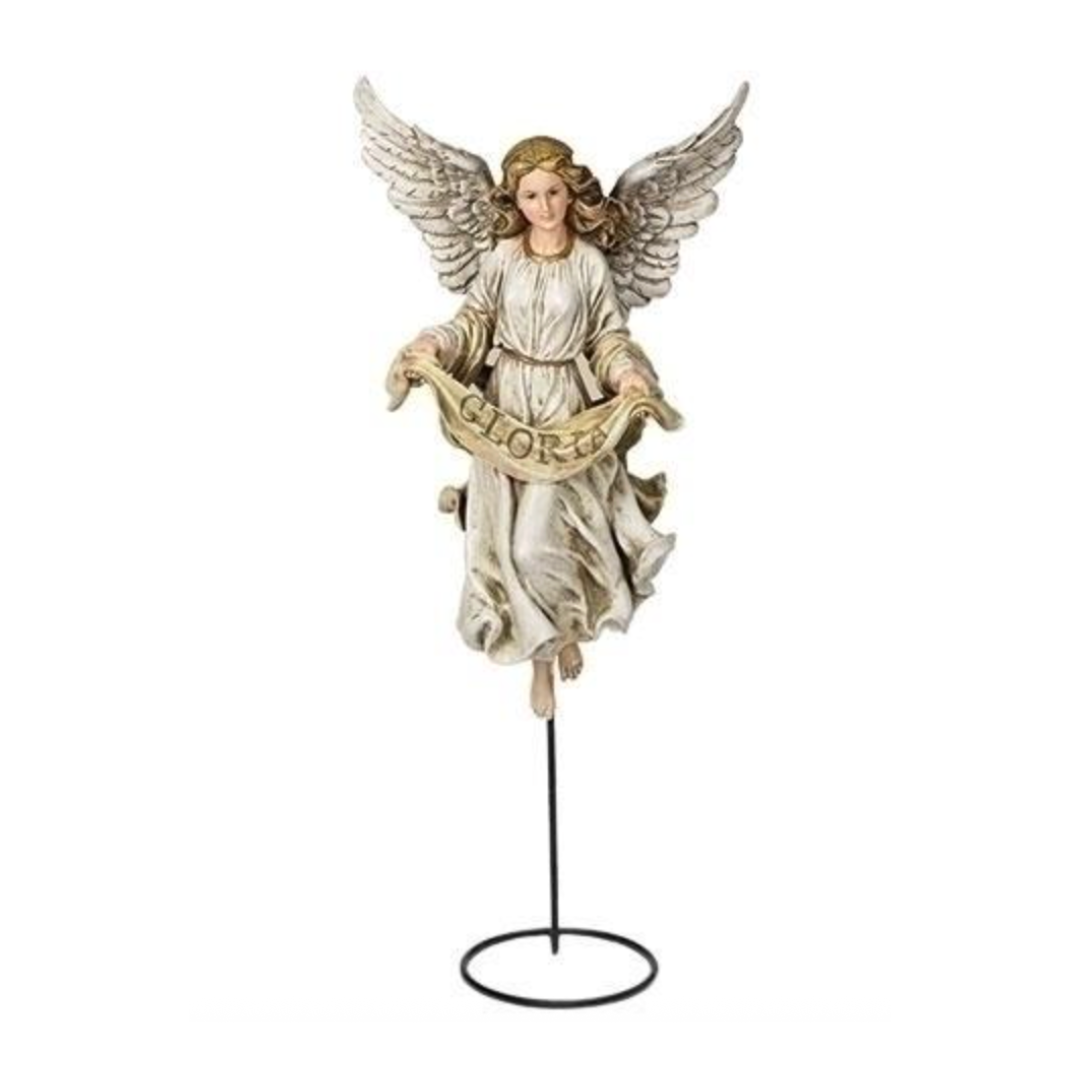 Joseph's Studio 27" Full Color Nativities Gloria Angel on Stand