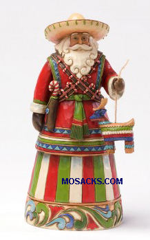Jim Shore Heartwood Creek 6.5" Mexico Santa 258-4027705
