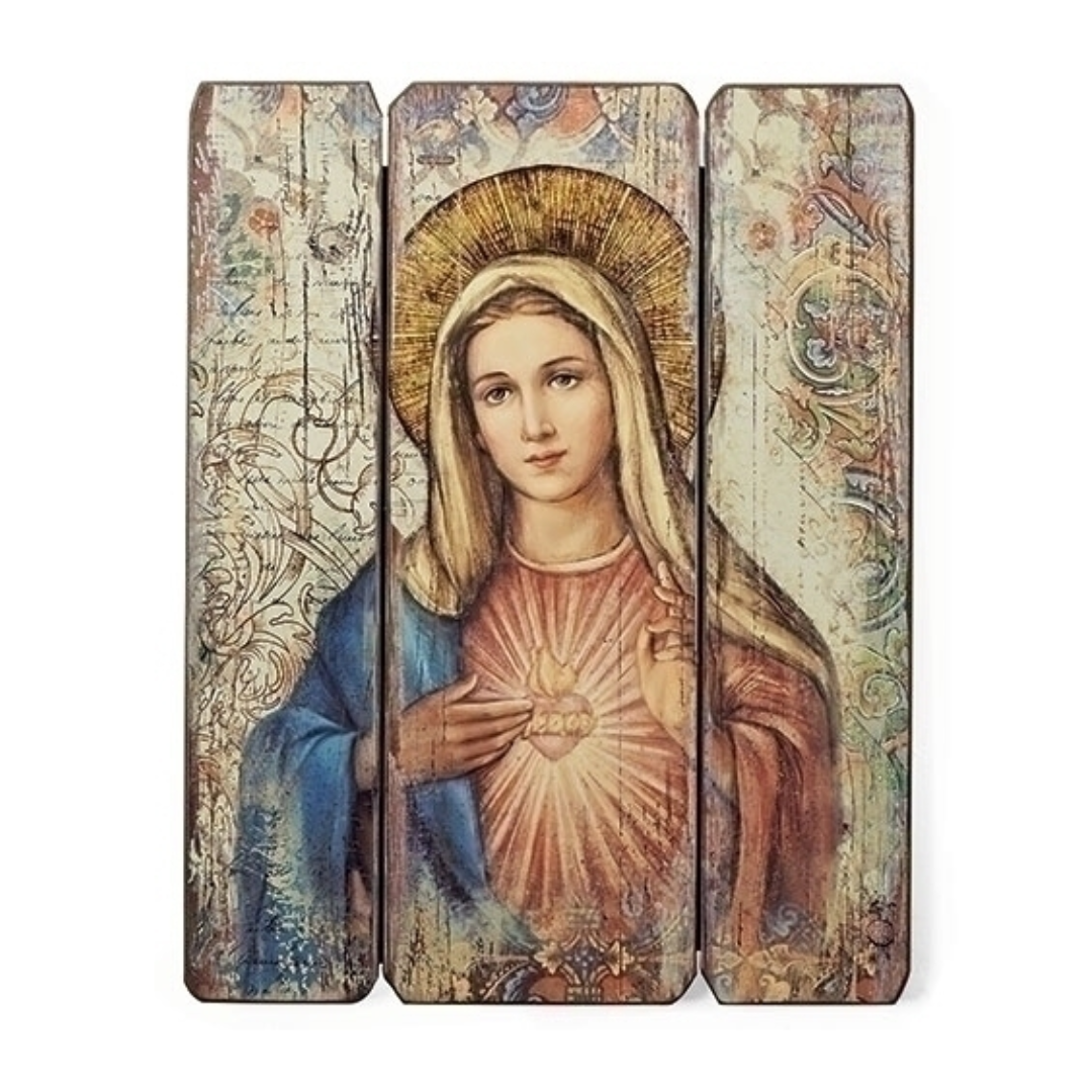 Joseph's Studio Immaculate Heart of Mary Decorative Panel, 15" 