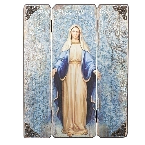 Joseph's Studio Our Lady Of Grace Plaque 17" 20-600029