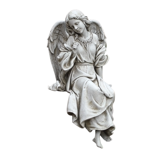 Joseph's Studio 13" Sitting Angel Statue (Facing Left)