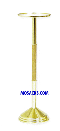 K759 Oak & Brass Pedestal