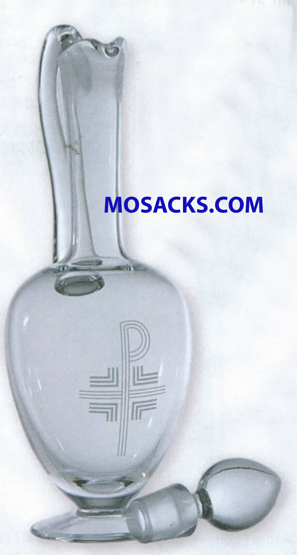 K Brand Imported Crystal Flagon With Stopper 14.75 Inch K1268
