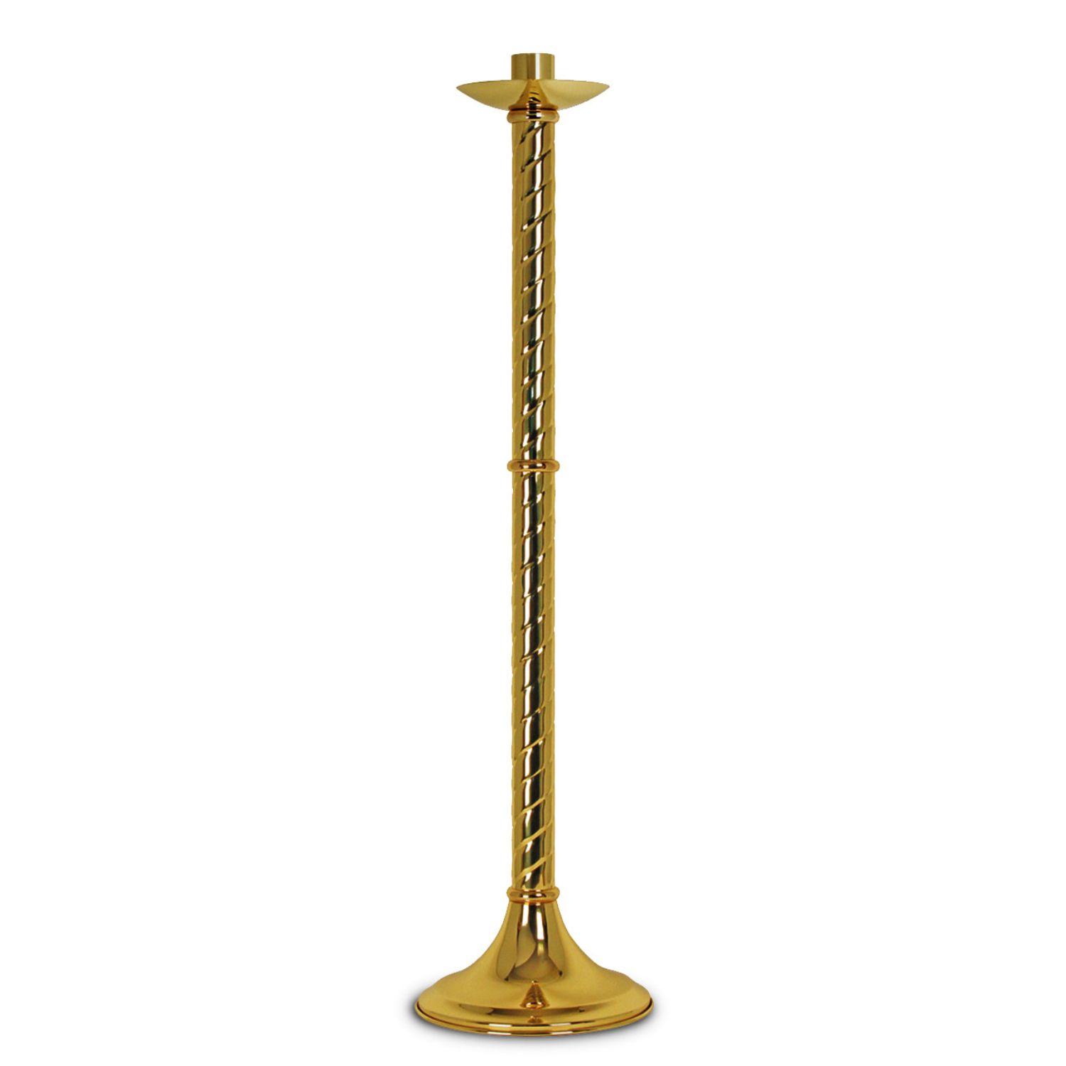 KBrand Ecclesiastical Brass Paschal Candle Holder 42" H 10.5" base K1135