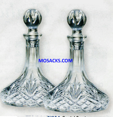 K Brand Imported Crystal Cruets 16 ounce capacity K954