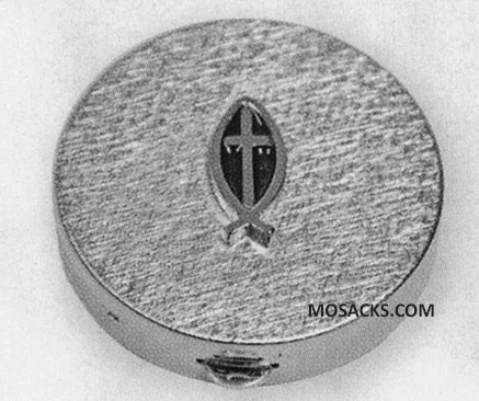 K Brand Nickel Finish Pyx Cross Fish 10 Host capacity K124N 