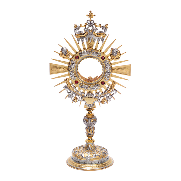 Monstrance 18" High holds 2-3/4" Host (K662)