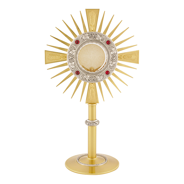Monstrance 15-3/4" High holds 2-3/4" Host (K705)