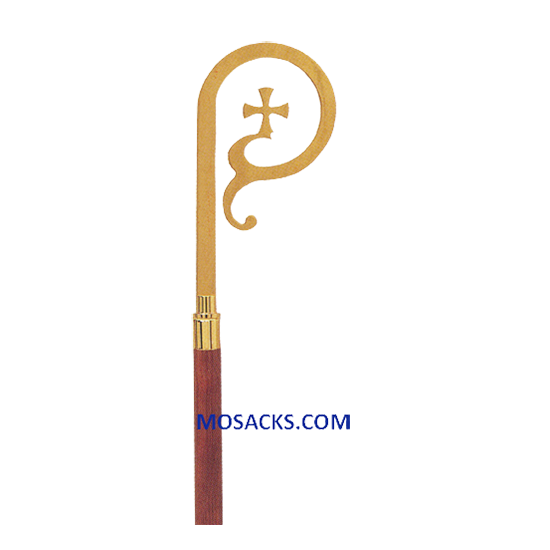 K Brand Bishop Crozier Walnut Staff (K62-W)