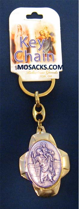 KeychainSt Christopher Gold 12-1465-620