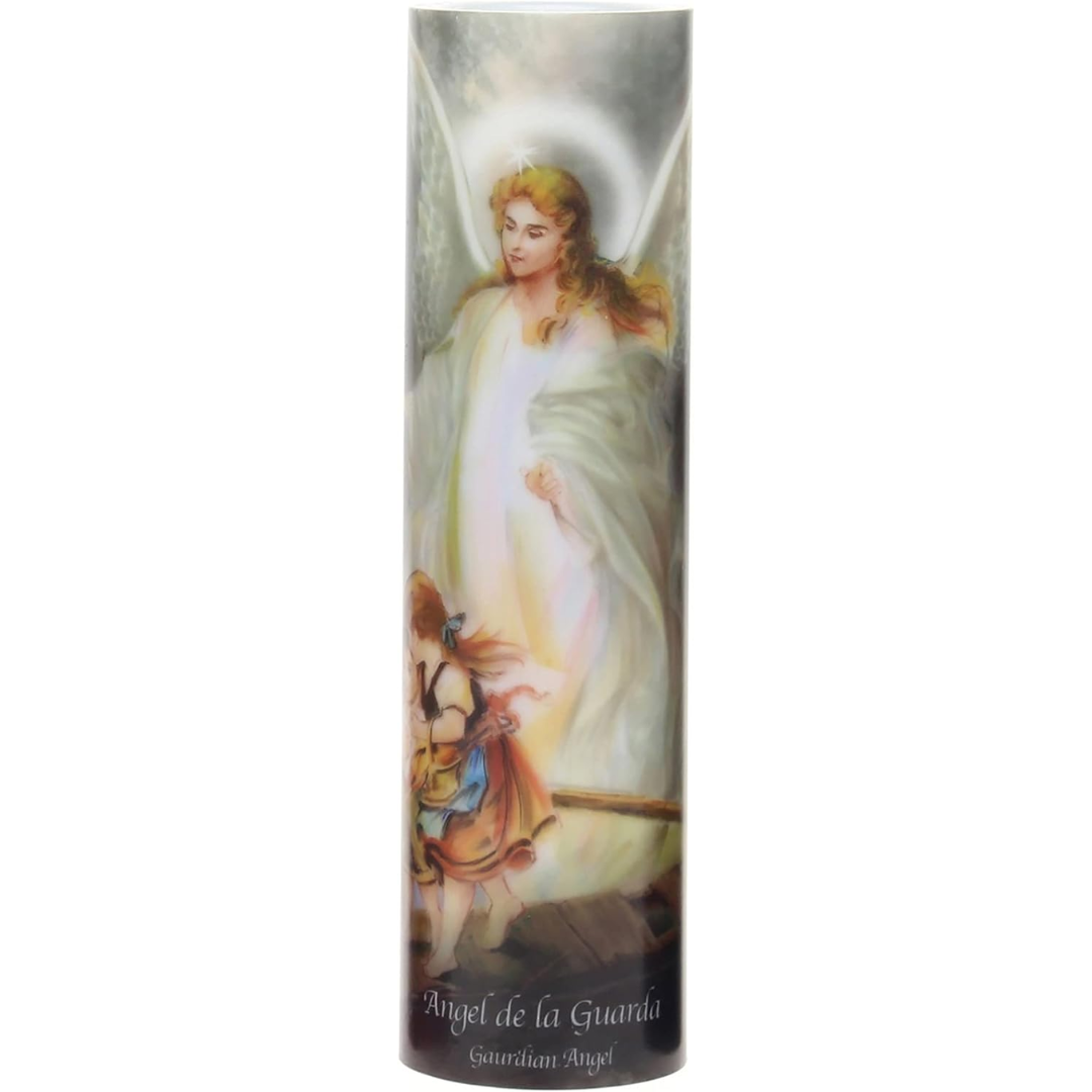 Guardian Angel LED Candle C-8014