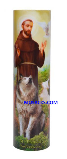 Saint Francis LED Candle C-8008