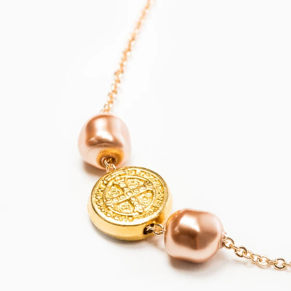 My Saint My Hero Blessings and Joy Necklace Gold-34006GD