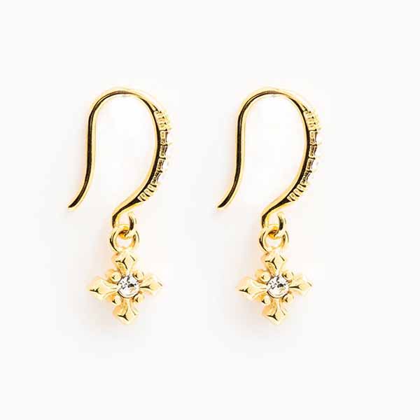 My Saint My Hero Brilliance Crystal Faith Earrings Gold 40005GD