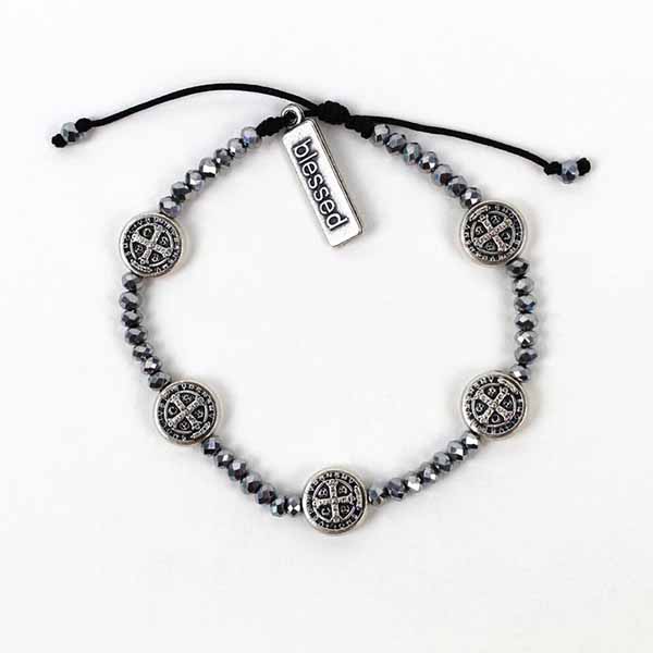 MSMH Crystal Gratitude Blessing Bracelet-16023SL