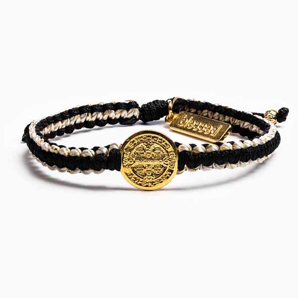 MSMH Gratitude Blessing Bracelet Black Gold 14033GD