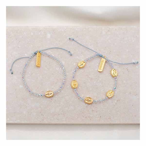 MSMH Mother + Daughter Blessing Bracelets (Silver) - 24084CR