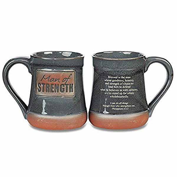Man of Strength Pottery Mug 