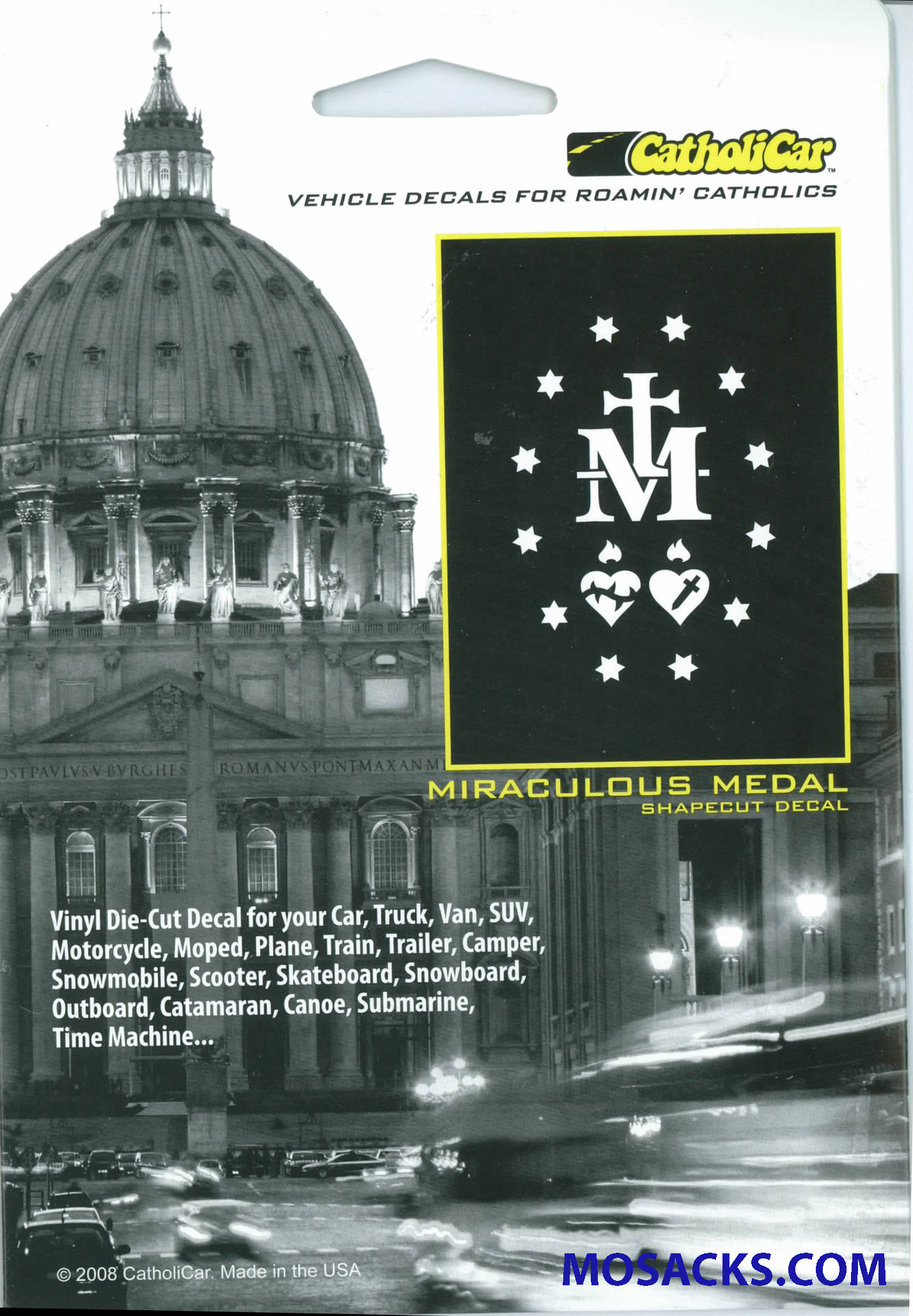 Miraculous Medal Reverse Decal