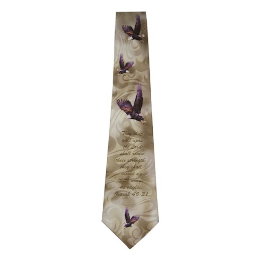 Mount Up With Wings Brown Necktie
