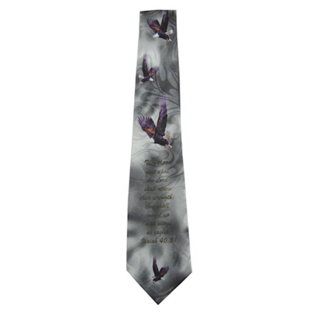 Mount Up With Wings (Dark Grey) Necktie