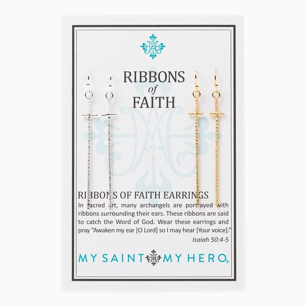 MSMH Ribbons of Faith Earrings-40007MX