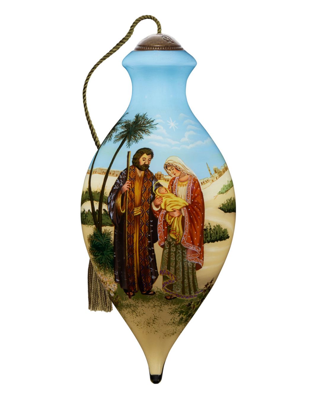 Ne’Qwa Art™  Glory To The Newborn King Ne'Qwa Ornament-7241118