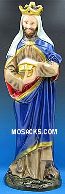 Outdoor Nativity PVC 34" Praising King Melchior -SA3659C
